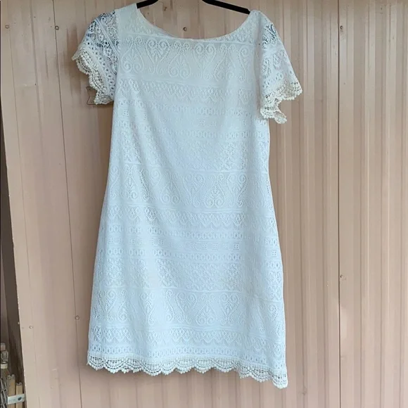London Times | Dresses | London Times Off White Lace Dress Sz 2 | Poshmark